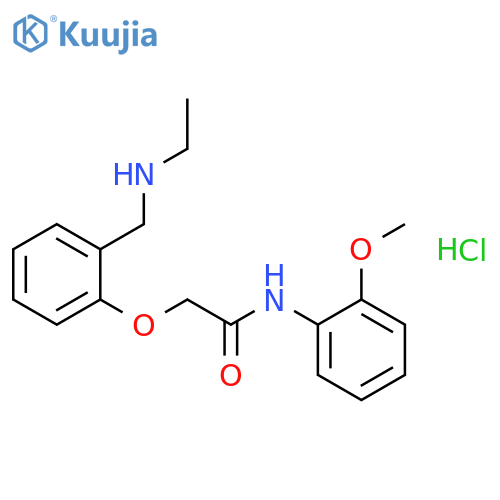 <br>2-(2-Ethylaminomethyl-phenoxy)-N-(2-methoxy-phenyl)-acetamide; hydrochlorid e structure