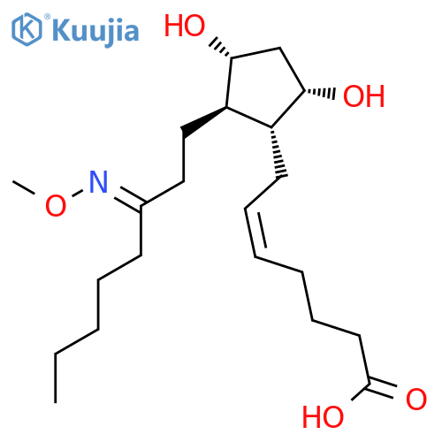 Prost-5-en-1-oic acid, 9,11-dihydroxy-15-(methoxyimino)-, (5Z,9a,11a)- structure