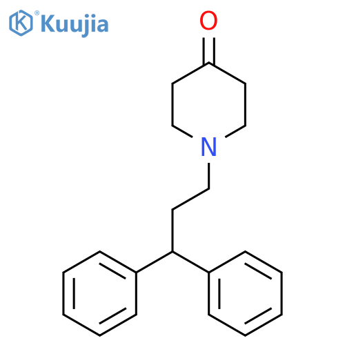 4-Piperidinone, 1-(3,3-diphenylpropyl)- structure