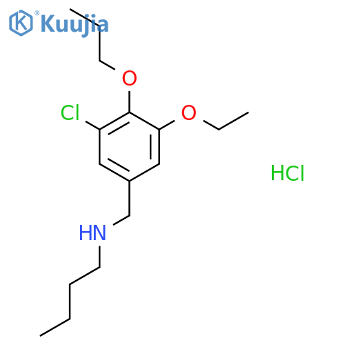Butyl-(3-chloro-5-ethoxy-4-propoxy-benzyl)-amine; hydrochloride structure