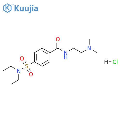 4-(diethylsulfamoyl)-N-[2-(dimethylamino)ethyl]benzamide hydrochloride structure