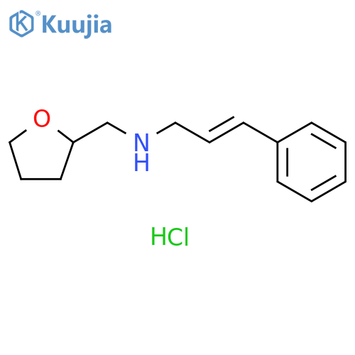 [(2E)-3-phenyl-2-propen-1-yl](tetrahydro-2-furanylmethyl)amine hydrochloride structure