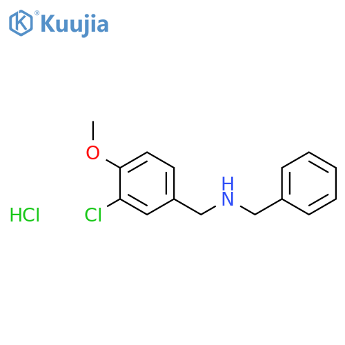 Benzyl-(3-chloro-4-methoxy-benzyl)-amine; hydrochloride structure