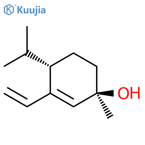 2-Cyclohexen-1-ol, 3-ethenyl-1-methyl-4-(1-methylethyl)-, trans- (9CI) structure