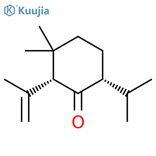 Cyclohexanone, 3,3-dimethyl-2-(1-methylethenyl)-6-(1-methylethyl)-, cis- structure