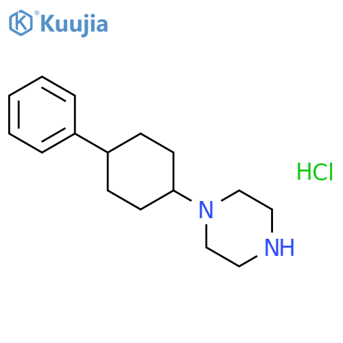 1-(4-Phenyl-cyclohexyl)-piperazine hydrochloride structure