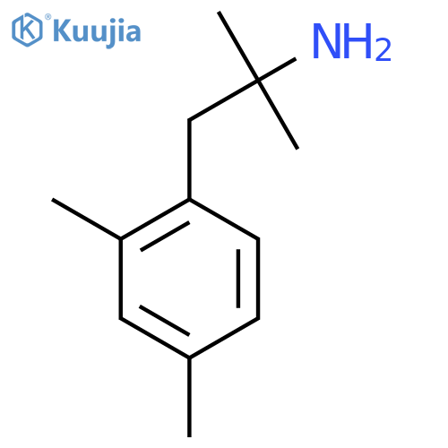 a,a,2,4-Tetramethylbenzeneethanamine hydrochloride structure