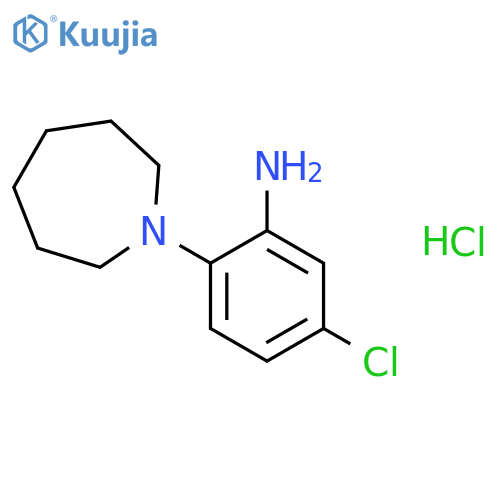 2-(azepan-1-yl)-5-chloroaniline hydrochloride structure