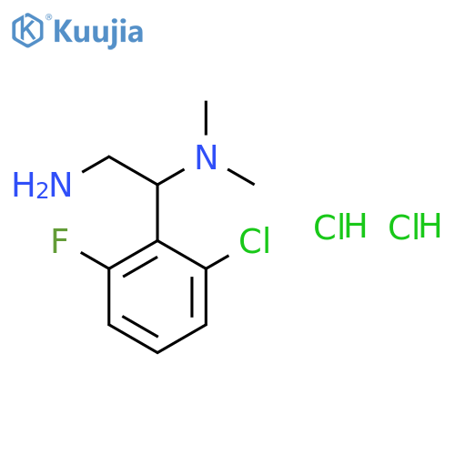 2-amino-1-(2-chloro-6-fluorophenyl)ethyldimethylamine dihydrochloride structure