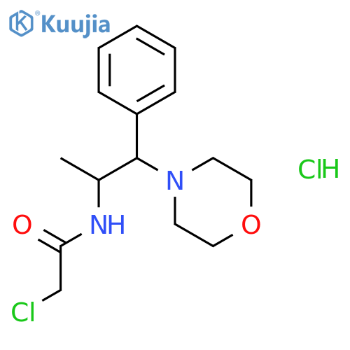2-Chloro-N-1-(morpholin-4-yl)-1-phenylpropan-2-ylacetamide Hydrochloride structure