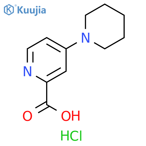 4-Piperidin-1-yl-pyridine-2-carboxylic Acid Hydrochloride structure
