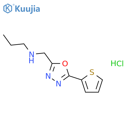 Propyl({5-(thiophen-2-yl)-1,3,4-oxadiazol-2-ylmethyl})amine Hydrochloride structure