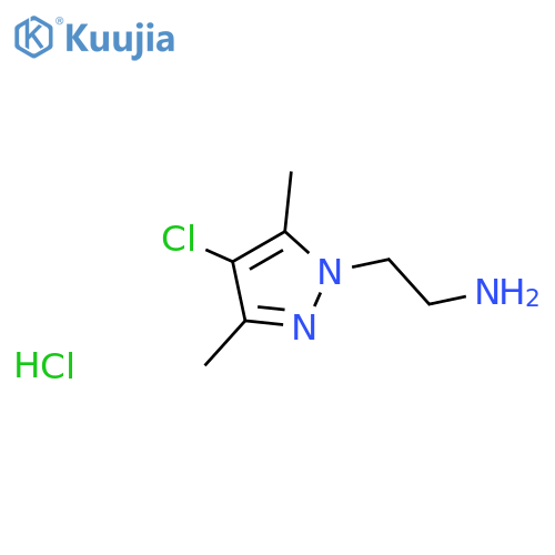2-(4-Chloro-3,5-dimethyl-pyrazol-1-yl)-ethylamine hydrochloride structure