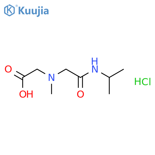 2-methyl({(propan-2-yl)carbamoylmethyl})aminoacetic acid hydrochloride structure