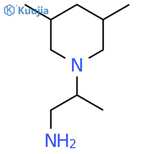 2-(3,5-dimethylpiperidin-1-yl)propan-1-amine structure