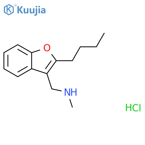 (2-Butyl-1-benzofuran-3-yl)methyl(methyl)amine Hydrochloride structure