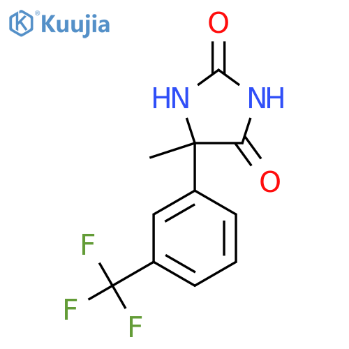5-Methyl-5-3-(trifluoromethyl)phenylimidazolidine-2,4-dione structure