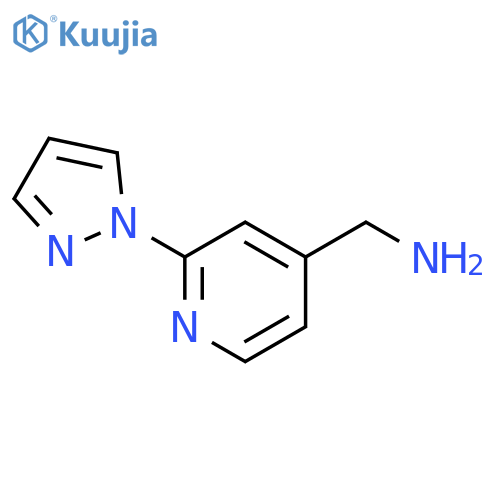 2-(1H-Pyrazol-1-yl)pyridin-4-ylmethanamine structure