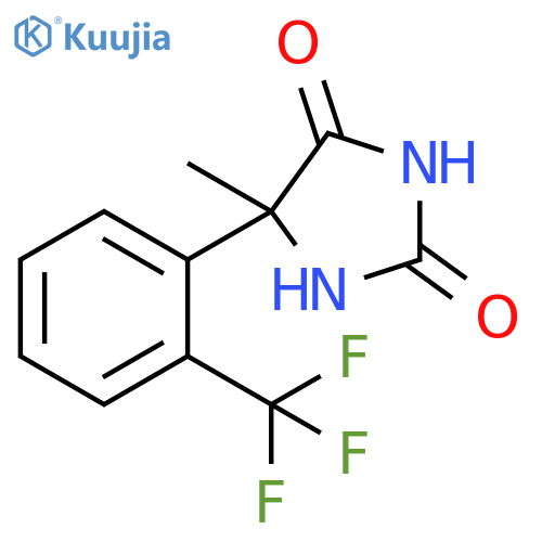 2,4-Imidazolidinedione, 5-methyl-5-[2-(trifluoromethyl)phenyl]- structure