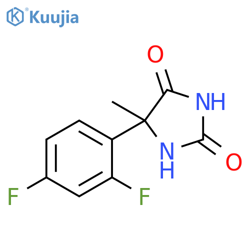 5-(2,4-difluorophenyl)-5-methylimidazolidine-2,4-dione structure