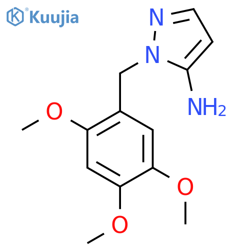 2-(2,4,5-Trimethoxy-benzyl)-2h-pyrazol-3-ylamine structure