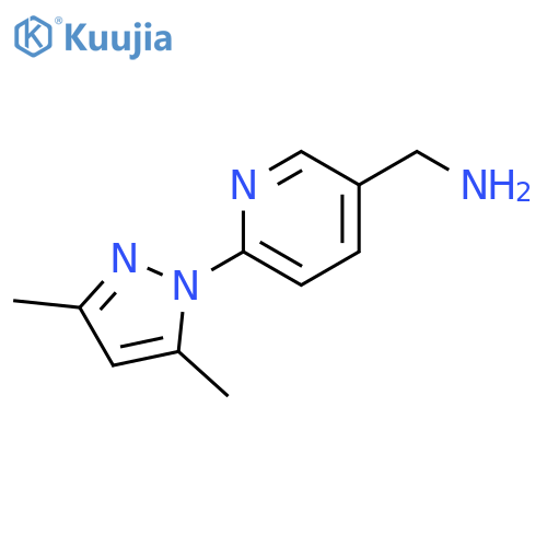 6-(3,5-Dimethyl-1H-pyrazol-1-yl)pyridin-3-ylmethanamine structure