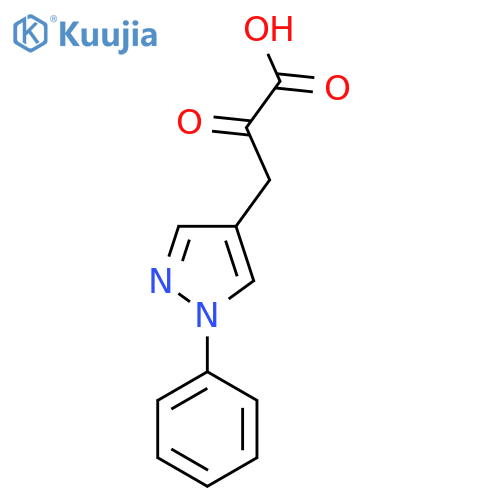 1-Phenyl-pyrazole 4-pyruvic Acid structure