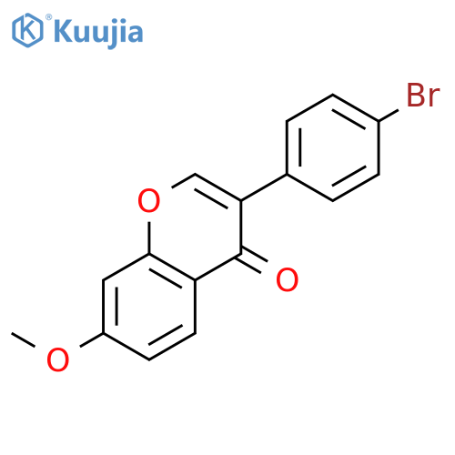 3-(4-bromophenyl)-7-methoxy-4H-chromen-4-one structure
