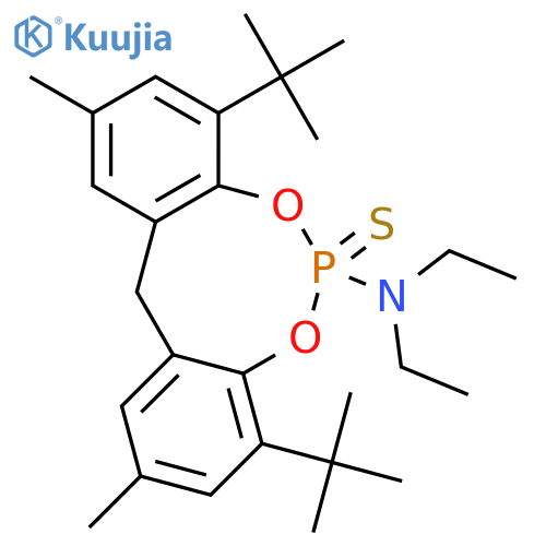 12H-Dibenzo[d,g][1,3,2]dioxaphosphocin-6-amine, 4,8-bis(1,1-dimethylethyl)-N,N-diethyl-2,10-dimethyl-, 6-sulfide structure