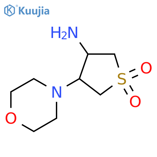 3-amino-4-(morpholin-4-yl)-1λ?-thiolane-1,1-dione structure