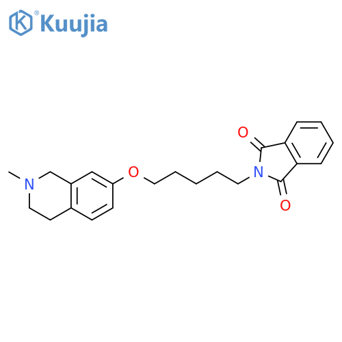 1H-Isoindole-1,3(2H)-dione,2-[5-[(1,2,3,4-tetrahydro-2-methyl-7-isoquinolinyl)oxy]pentyl]- structure