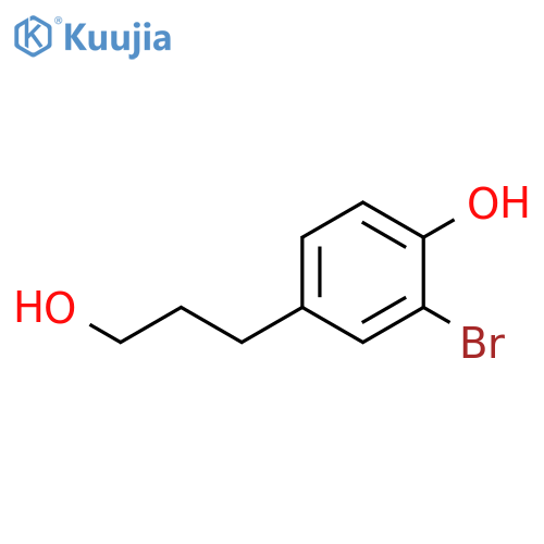 2-bromo-4-(3-hydroxypropyl)phenol structure