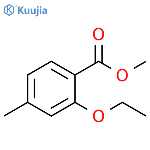Benzoic acid, 2-ethoxy-4-methyl-, methyl ester structure