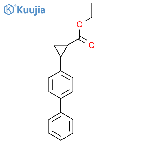 Ethyl 2-(4-phenylphenyl)cyclopropane-1-carboxylate structure