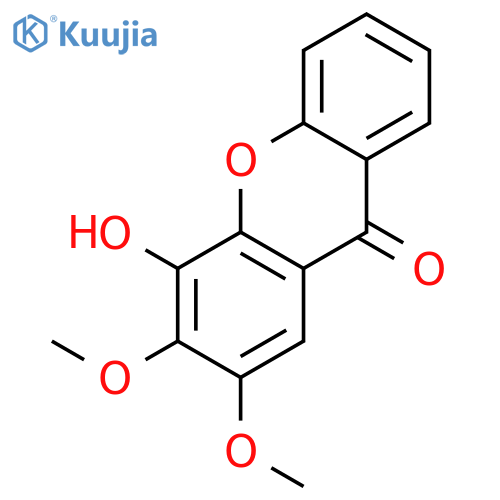 4-hydroxy-2,3-dimethoxyxanthen-9-one structure
