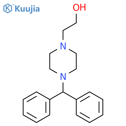 1-Diphenylmethyl-4-(2-hydroxyethyl)piperazine structure