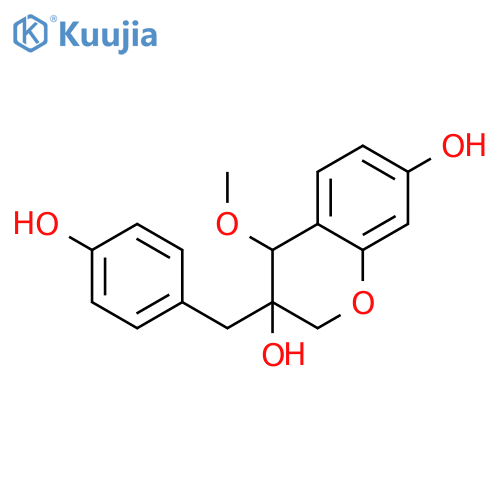(3R,4R)-3-(4-Hydroxybenzyl)-4-methoxy-3,7-chromanediol structure