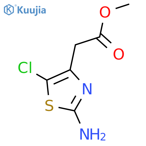 Methyl 2-(2-amino-5-chloro-1,3-thiazol-4-yl)acetate structure