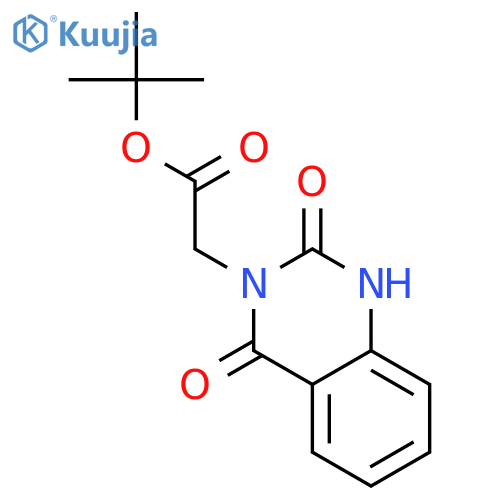 tert-butyl 2-(2,4-dioxo-1,2,3,4-tetrahydroquinazolin-3-yl)acetate structure