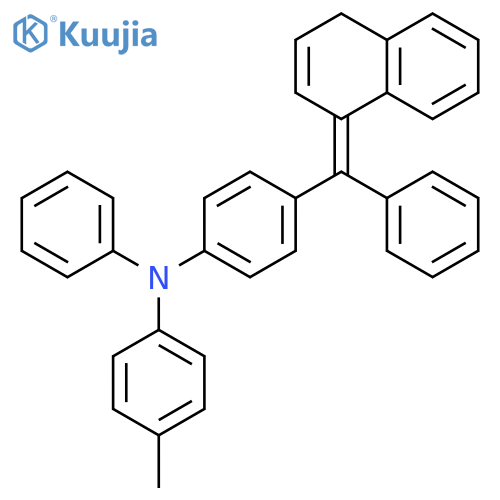 Benzenamine, 4-methyl-N-[4-(1(4H)-naphthalenylidenephenylmethyl)phenyl]-N-phenyl- structure