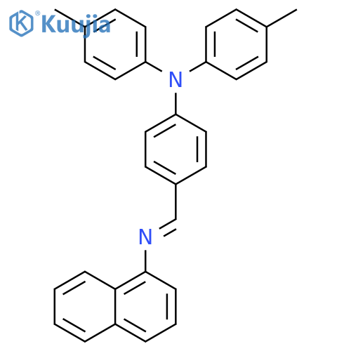 1-Naphthalenamine, N-[[4-[bis(4-methylphenyl)amino]phenyl]methylene]- structure