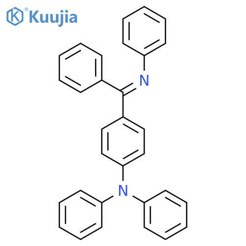 Benzenamine, N,N-diphenyl-4-[phenyl(phenylimino)methyl]- structure