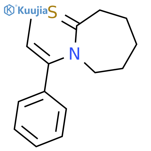 2H-Azepine-2-thione, hexahydro-1-(1-phenyl-1-propenyl)- structure