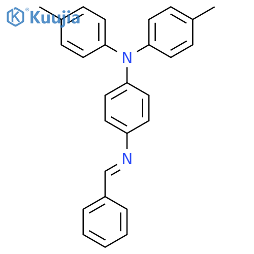 1,4-BENZENEDIAMINE, N,N-BIS(4-METHYLPHENYL)-N'-(PHENYLMETHYLENE)- structure