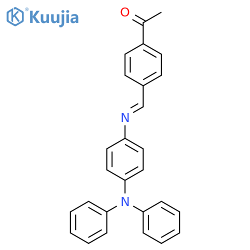 Ethanone, 1-[4-[[[4-(diphenylamino)phenyl]imino]methyl]phenyl]- structure