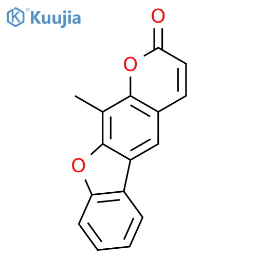 2H-BENZOFURO[3,2-G]-1-BENZOPYRAN-2-ONE, 11-METHYL- structure