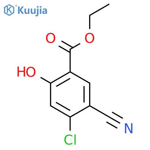 Ethyl 4-chloro-5-cyano-2-hydroxybenzoate structure
