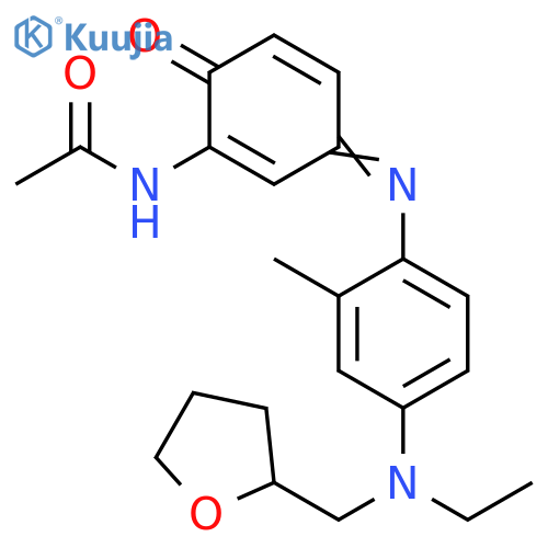 Acetamide,N-[3-[[4-[ethyl[(tetrahydro-2-furanyl)methyl]amino]-2-methylphenyl]imino]-6-oxo-1,4-cyclohexadien-1-yl]- structure