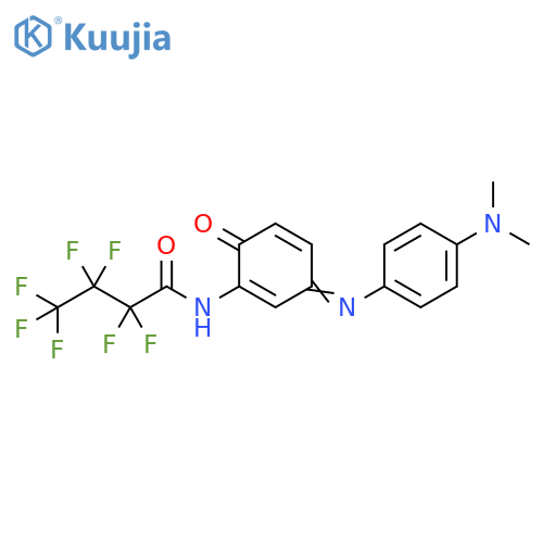 Butanamide,N-[3-[[4-(dimethylamino)phenyl]imino]-6-oxo-1,4-cyclohexadien-1-yl]-2,2,3,3,4,4,4-heptafluoro- structure