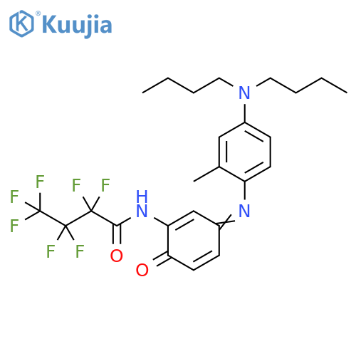 Butanamide,N-[3-[[4-(dibutylamino)-2-methylphenyl]imino]-6-oxo-1,4-cyclohexadien-1-yl]-2,2,3,3,4,4,4-heptafluoro- structure